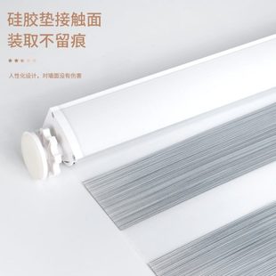 升降防水遮光浴室柔纱帘卷帘百叶窗帘厨房卫生间免打孔安装