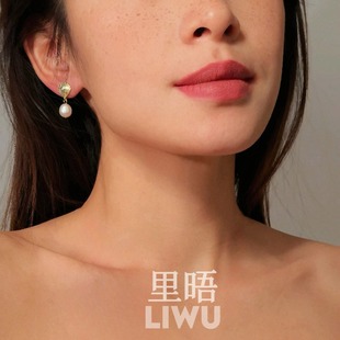 里晤S925纯银珍珠贝壳耳钉送礼送女友送闺蜜生日礼物节日生日礼物