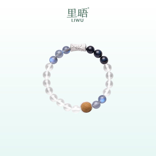 孙乐言奥斯卡同款|里晤LIWU竹光纯银多宝合香珠手串新中式送礼
