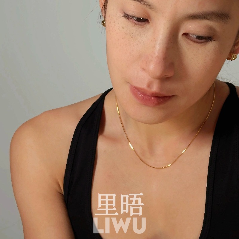 S925纯银蛇骨链女项链