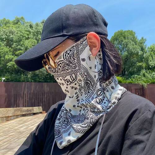 夏天防晒面罩男女挂耳全脸护颈防