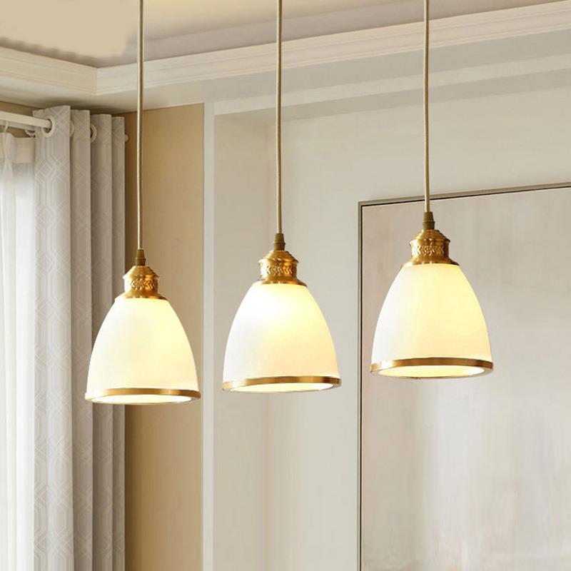 【全铜·美式风】餐厅吊灯餐桌吧台饭厅三头创意复古个性灯