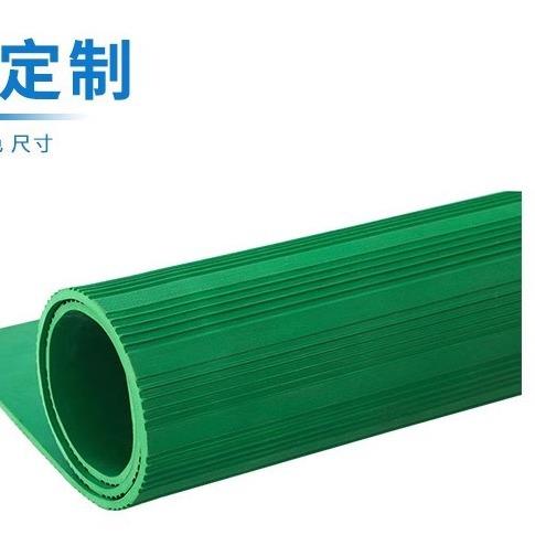 国昊电力配电室高压绝缘胶板5mm10mm红色绿色条纹防滑绝缘胶垫