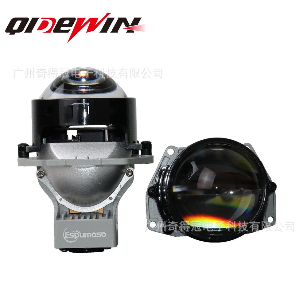 跨境新款3.0寸汽车LED大灯双透镜远近光一体灯无损安装快速启动