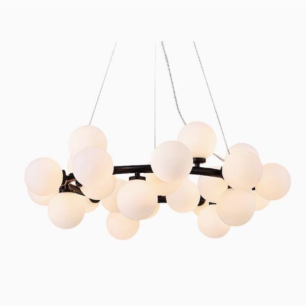 北欧风格卧室泡泡圆球吊灯现代简约客厅餐厅金色轻奢魔豆分子吊灯