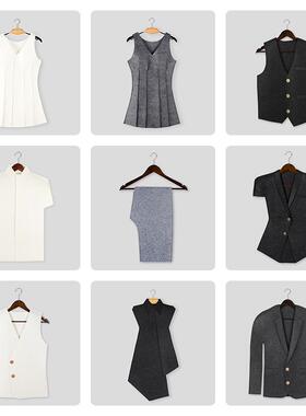 UG73样板间配饰衣帽间装饰品道具摆件轻奢衣柜展厅陈列毛毡衣服