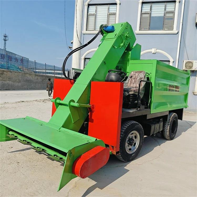 大型圈舍粪便清理铲粪车全自动牧场粪污运输车收集牧场牛粪清粪机