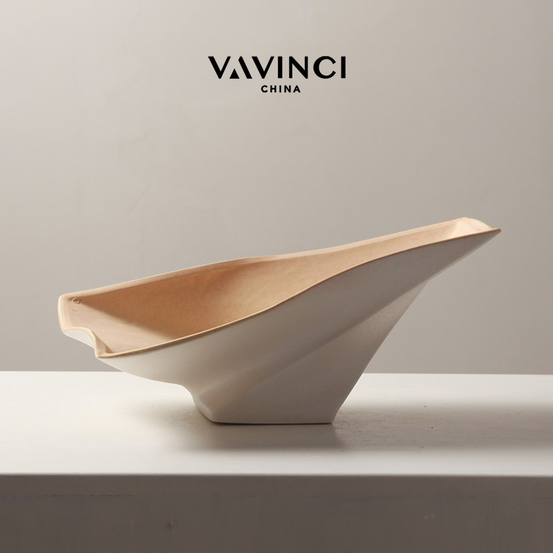 梵其现代极简几何陶瓷果盘收纳置物盘样板间客厅茶几桌面装饰摆件,家居饰品,果盘/果篓,淘宝优惠券,粉丝福利购,淘宝优惠卷