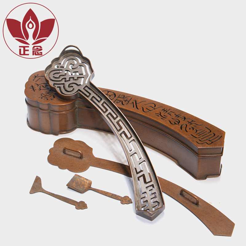 庆松堂苏工铜炉名家胡庆松制如意印香炉香道禅意摆件拓香熏香,家居饰品,香篆,淘宝优惠券,粉丝福利购,淘宝优惠卷