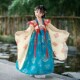 女童中国风汉服超仙连衣裙小女孩唐装 仙女裙襦裙 春秋古风儿童广袖