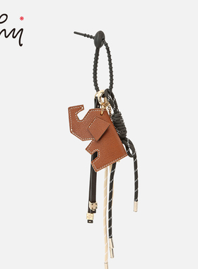 WHY太平有象吉祥如意绳包包挂件配饰设计师真皮手工制作2024新款