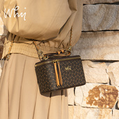 时尚 WHY盒子包经典 老花手提小方包2026新款 百搭高级感链条斜挎包