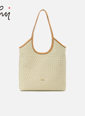 【商场同款】WHY包包老花托特包轻松减龄日系休闲单肩包通勤女包