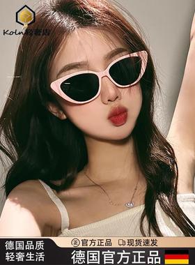 德国墨镜女款小脸欧美式黑色猫眼2025新款高级感网红太阳眼镜辣妹