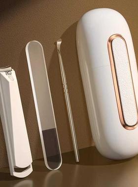 日本JSMC防飞溅指甲刀套装便携式指甲剪家用剪指甲刀高端大号斜口