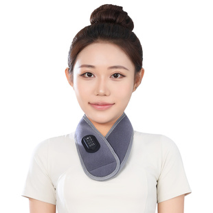 充电护颈脖套石墨烯加热颈椎落枕热敷袋脖子保暖家用智能按摩颈部