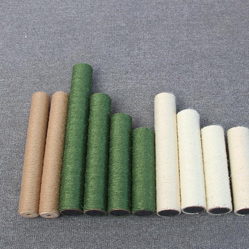 猫抓柱DIY猫爬架替换柱绿色剑麻绳柱子配件猫抓板玩具磨爪耐磨