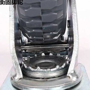 品 新定做6寸458重型灰风火万向活动脚轮手推平板拖餐车门滑轮子
