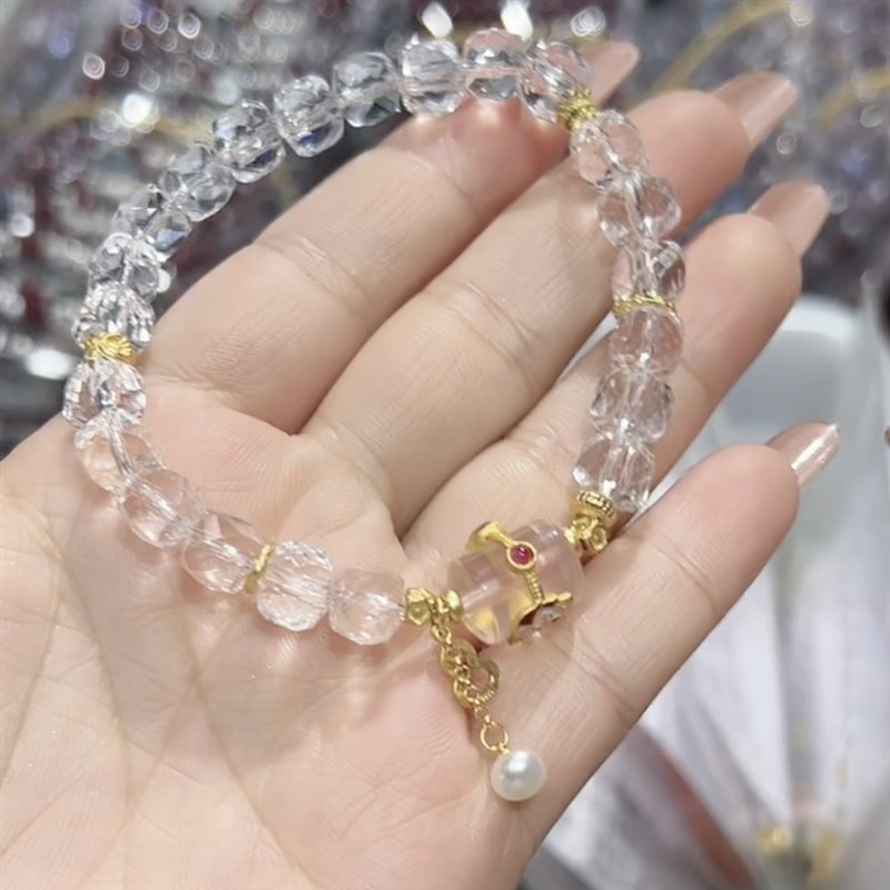 凤九白水晶手链