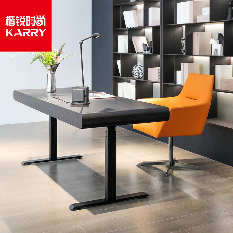 意式家用电动升降桌简约现代小户型客厅办公书桌电脑学习桌工作台