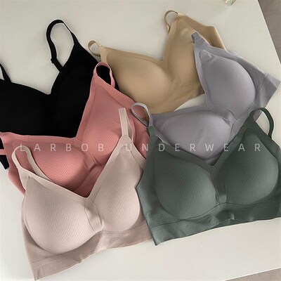 乳胶无痕文胸女夏季n透气背心式聚陇收副乳薄款小胸不空杯内衣
