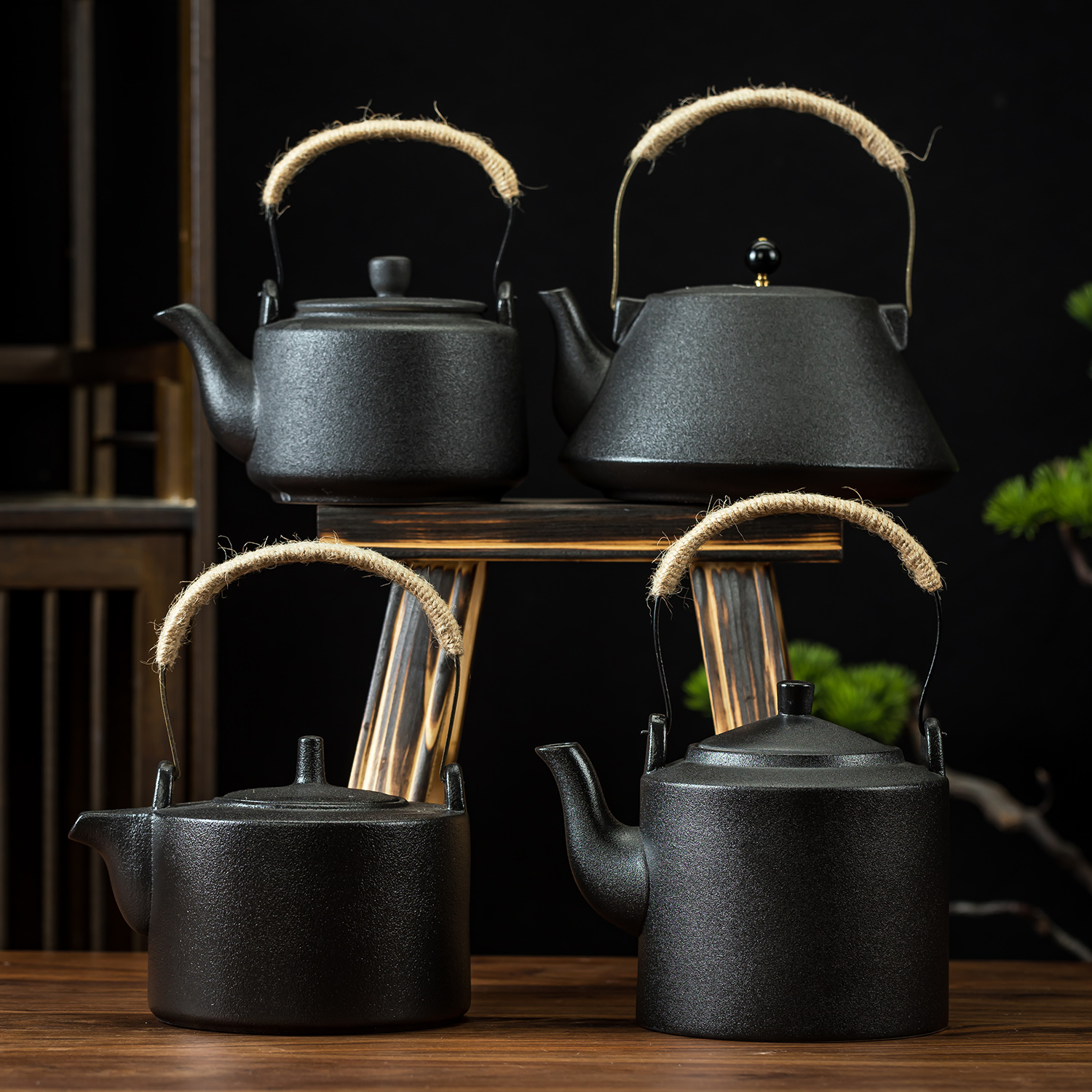 黑陶提梁壶大容量泡茶壶凉水壶