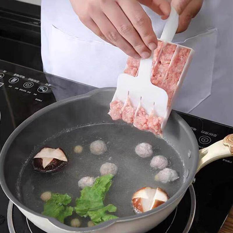 做丸子神器家用三联丸子制作器厨房挤鱼丸压肉圆工具炸丸子器