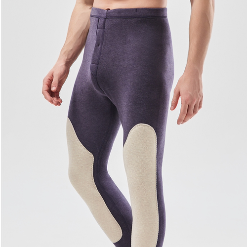 天竺良品加厚保暖护膝男裤Y9105男士保暖长裤秋冬内穿打底裤冬季