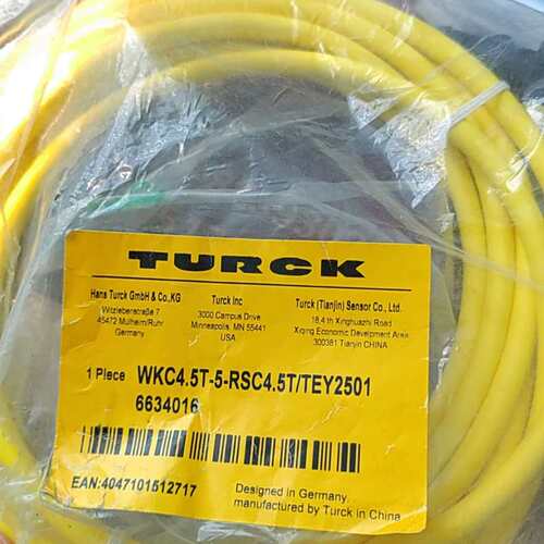 {议价}全新原装图尔克TURCK连接线WKC4.5T-5-RSC4.{议价}