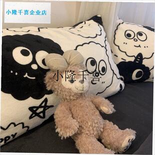 煤球牛奶c绒四件套冬天法兰珊瑚水晶绒加绒床单被套宿舍男生三件l