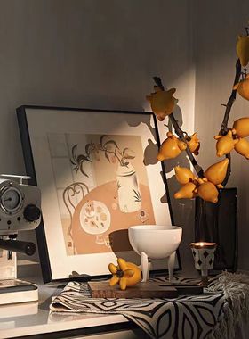 现代样板间厨房摆件中古风