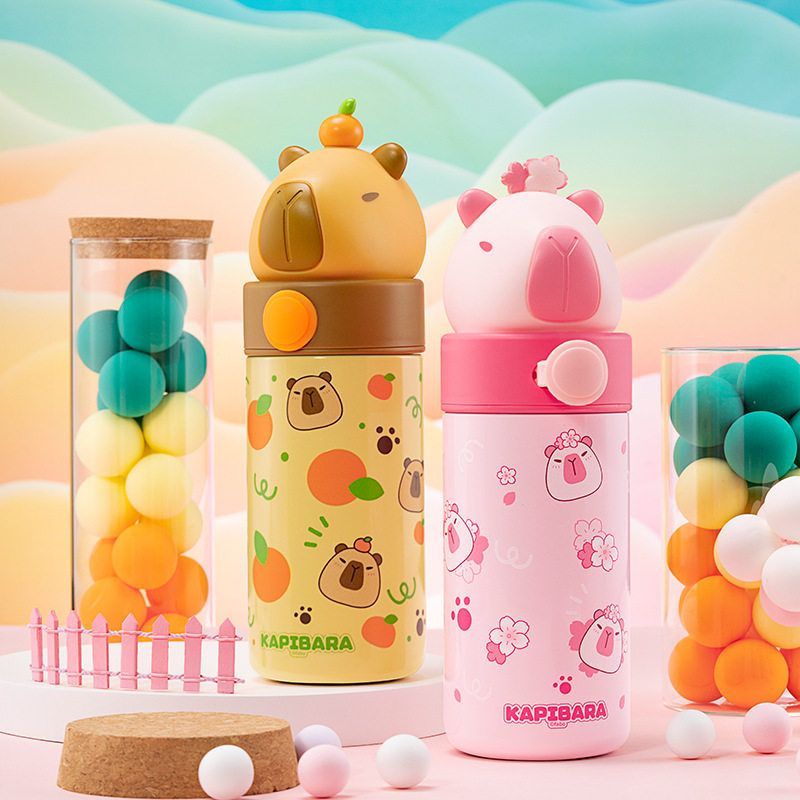豚豚公仔保温杯女生高颜值2024