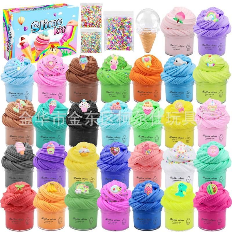 30pcs30ml史莱姆棉花泥泡芙胶kit