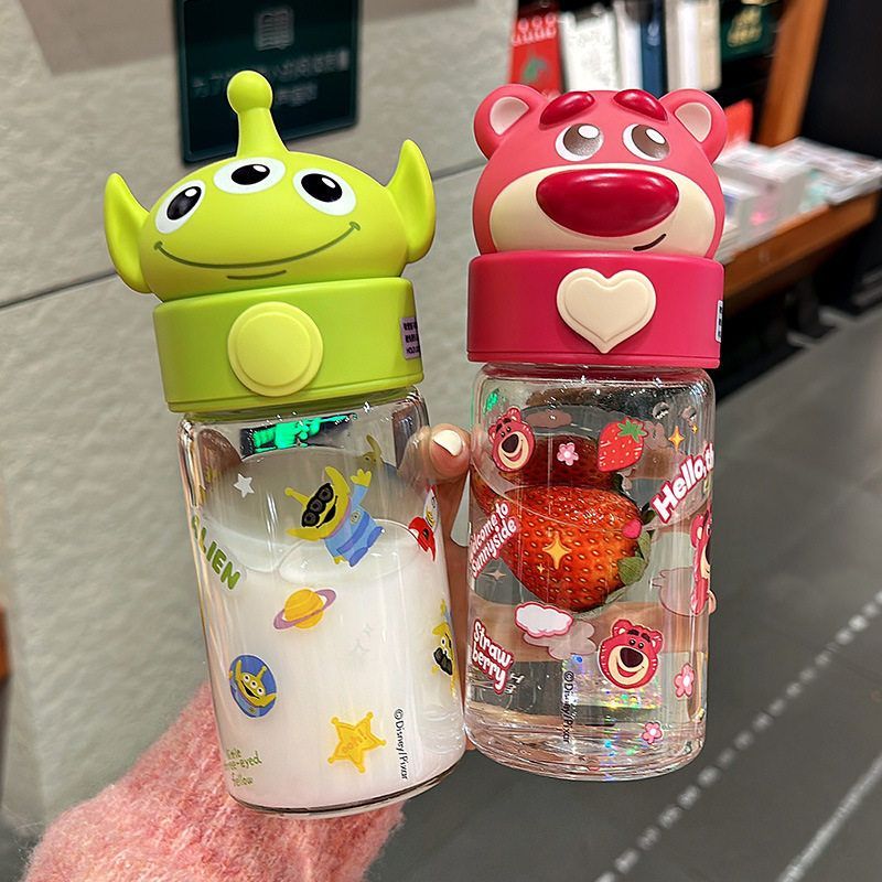 草莓熊水杯玻璃杯女高颜值高硼