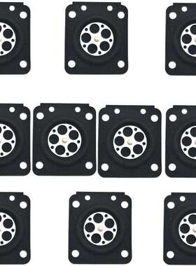 1套10个192化油器修理配件 油锯化油器膜片 垫片套装 ZHT-003