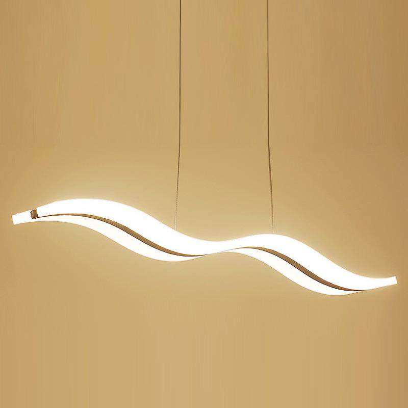 现代简约长条餐厅波浪吊灯 创意个性LED铝材亚克力办公室吧台灯具,农机/农具/农膜,其它农用工具,淘宝优惠券,粉丝福利购,淘宝优惠卷
