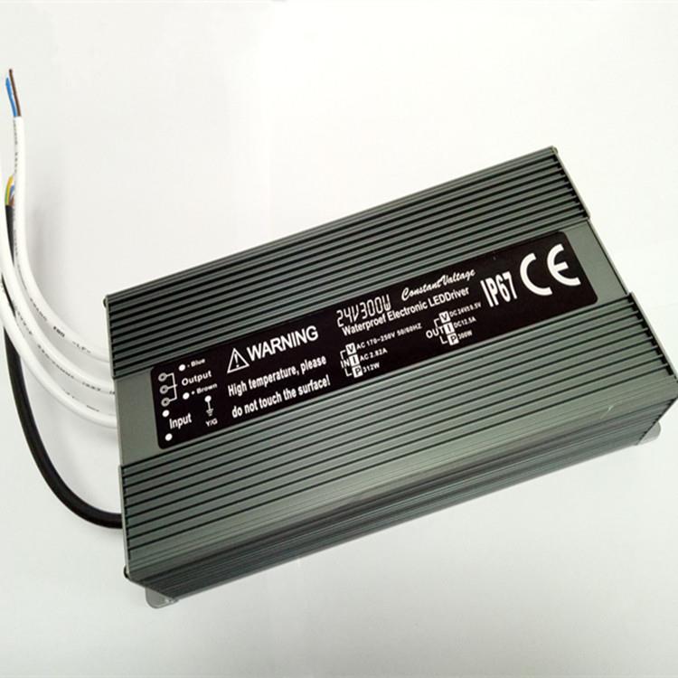 厂家直销LED12V25A300W防水开关电源防水地埋灯驱动电源防水火牛