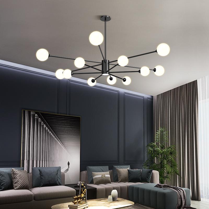 北欧客厅吊灯 现代简约灯具套餐大气创意轻奢餐厅卧室大厅魔豆灯