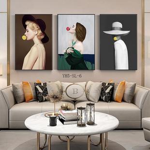 化纤油画布喷绘人物帆布画芯打印装饰画油画心来图做跨境货源