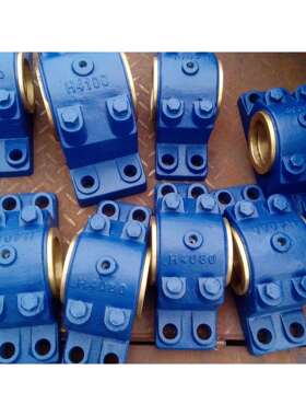 现货轴瓦轴承座H4070 H4080铜瓦轴承座 H4090四螺柱正滑动轴承座