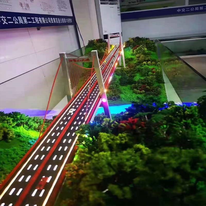 地形地貌沙盘模型高速隧道桥梁智慧农业Q设计城市规划壁挂