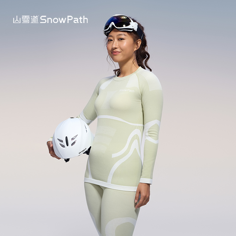 山雪道美利奴羊毛速干压缩衣保暖