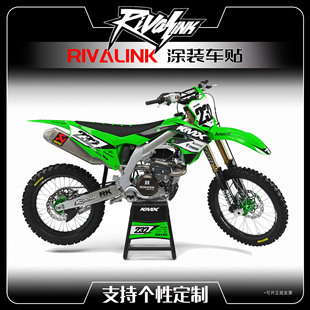 适用于21-24款川崎Kawasaki KXF250 450 KX250F贴画贴花贴纸版画