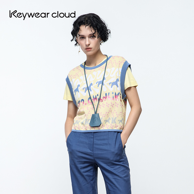 Keywear秋季新品针织马甲