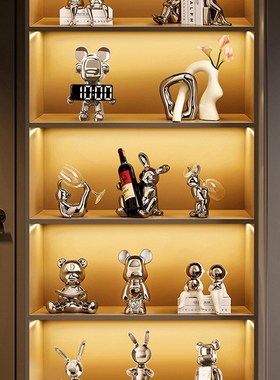 桌面小摆件红酒架套装组合装饰品客厅酒柜餐边柜酒托创意节日礼物