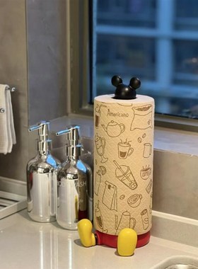 置物架洗脸巾架收纳挂钩卫生间卷纸架脸收纳挂架树脂摆件可爱卡通