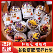 搅拌酸奶谷物酸奶杯拌坚果牛奶整箱冻干草莓菠萝蜜网红营养代餐杯