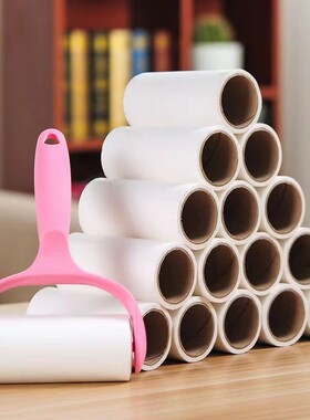 粘毛器滚筒替换纸可撕式高粘度神器衣服床单清理除毛手柄清洁纸卷