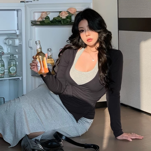 babes 独特法式 花有来意 裙 挂脖连衣裙女高级感修身 两件套装