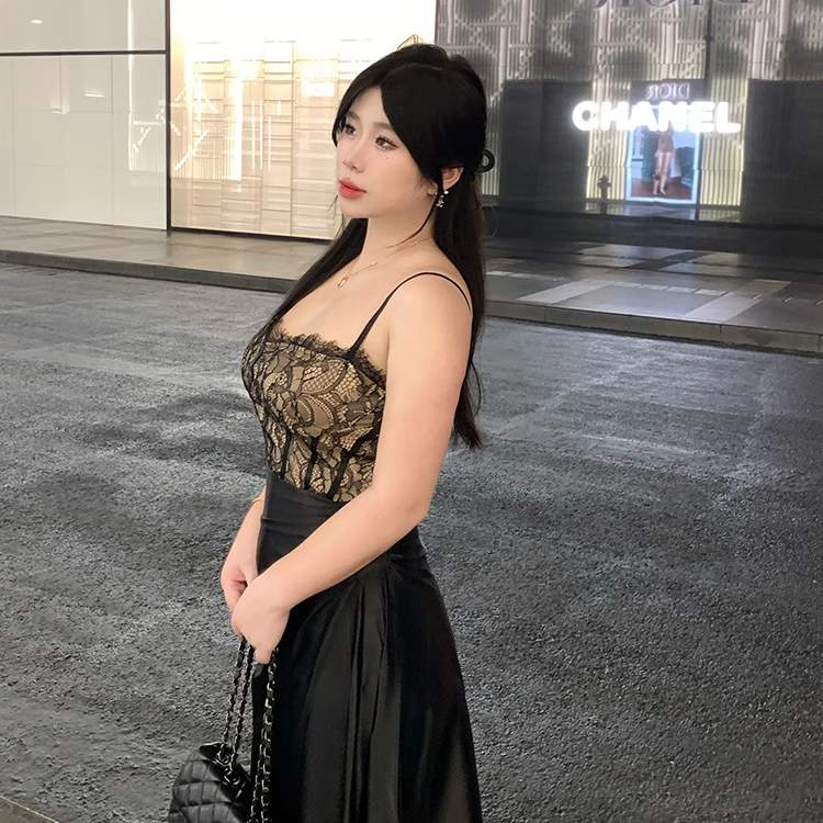 辣妹露背连衣裙气质长裙无袖